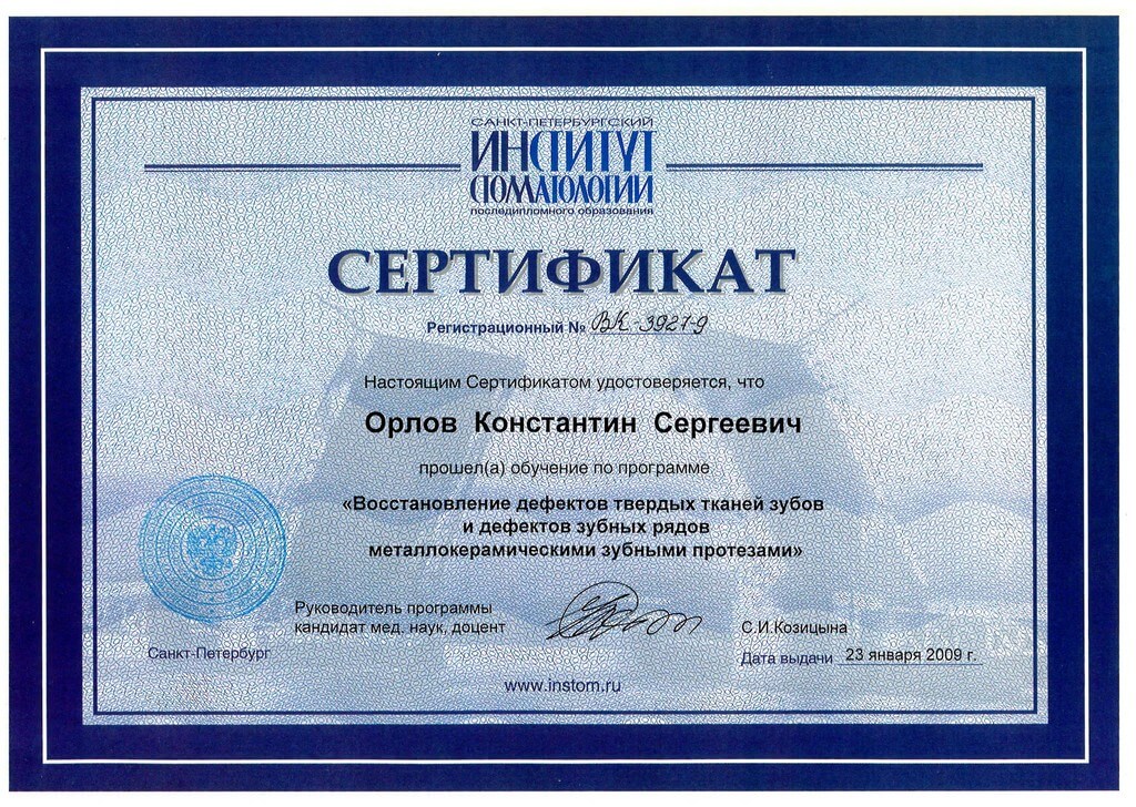 сертификат участника программы обучения-2
